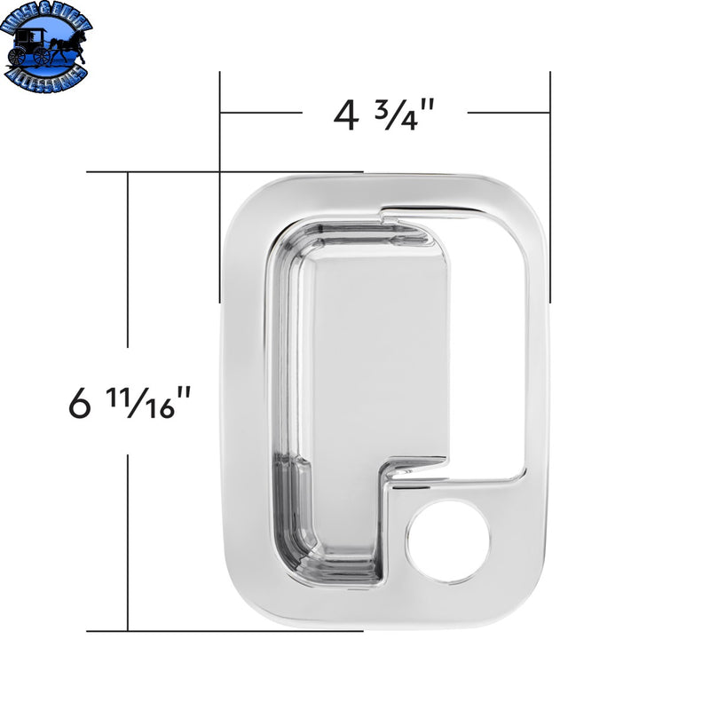 Chrome Exterior Door Handle Cover For 2005+ Kenworth/Peterbilt - Driver
