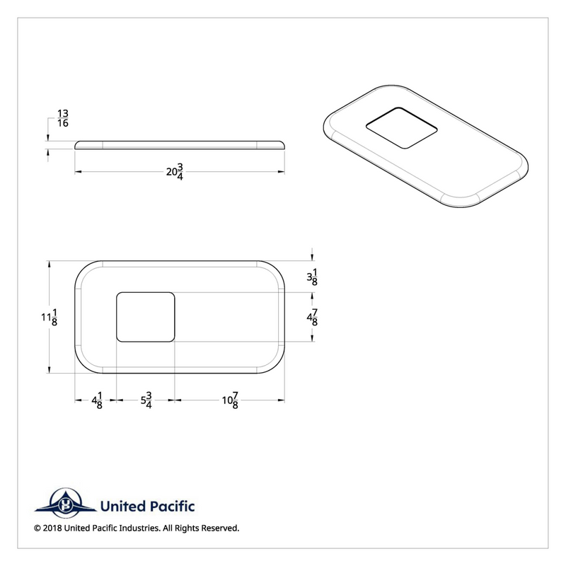 Cubierta de placa de cambio cromada para camiones Peterbilt - Se adapta a OEM S22-6041M01-252 (a granel)