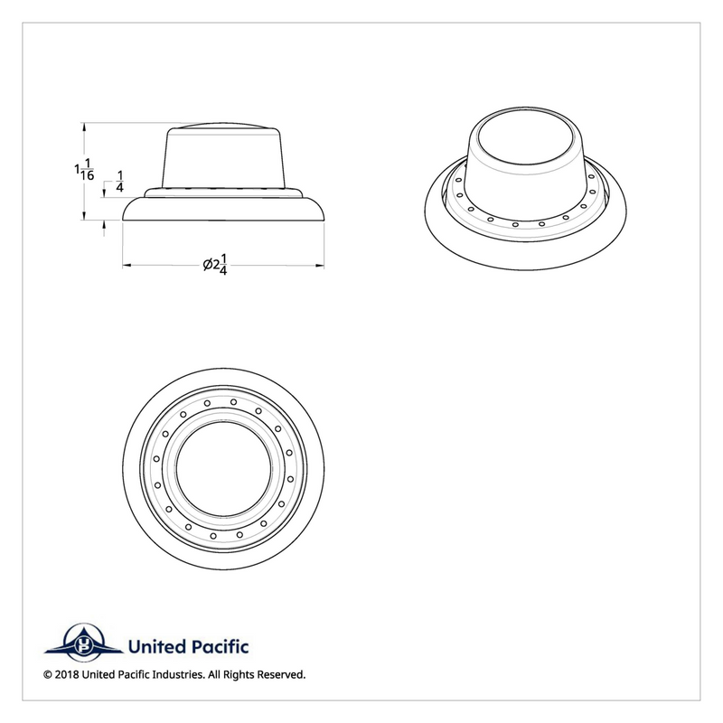 Chrome Peterbilt Dash Data Display Module Control Knob Set