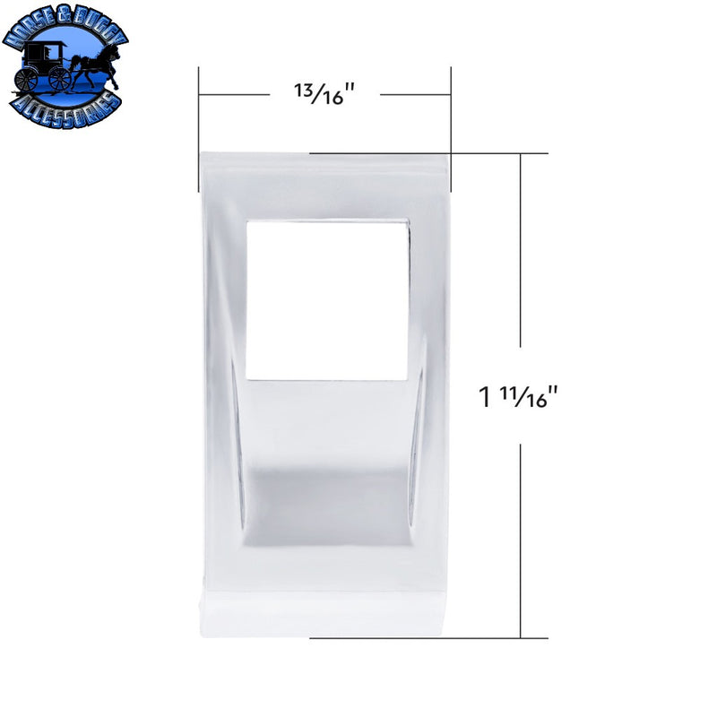 UP-41788 Chrome Plastic Rocker Switch Cover For 2022-2025 Peterbilt 579 (Pair) Switch Cover Light Gray