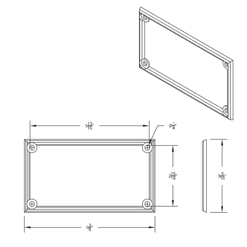 Chrome Wiper & Washer Control Bezel For 2002-2005 Kenworth W900/T800/T600/T2000