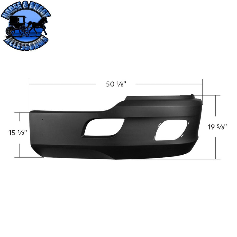 Bumper Cover With Fog Light Opening For 2013-2021 Kenworth T680 (Choose side) Bumper Cover Driver,Passenger Dark Slate Gray