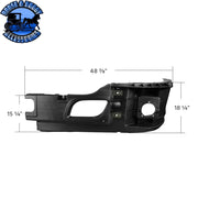 Bumper Reinforcement With Fog Light Holes For 2013-2021 Kenworth T680 (Choose Side) Bumper Reinforcement Driver,Passenger Dark Slate Gray