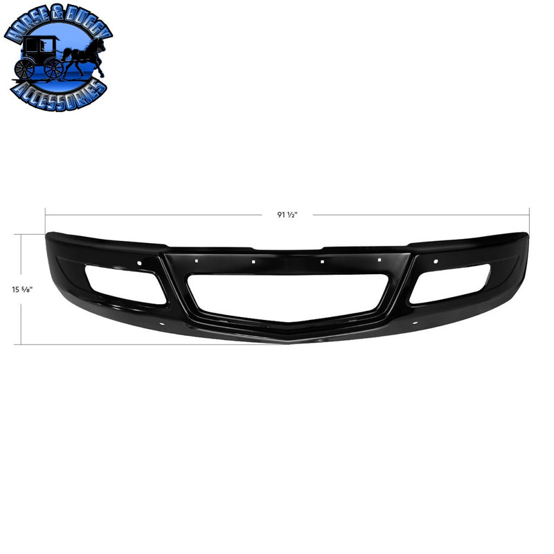 Bumper for 2023-2025 International MV BUMPER chrome,Black Black