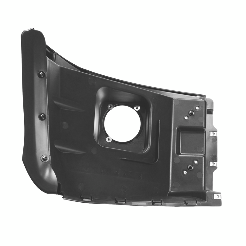 Bumper End With Fog Light Hole For 2012-2021 Peterbilt 579 - Driver