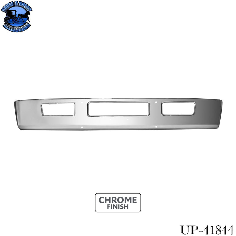 UP-41844 Front Bumper With Tow Hook Hole For 2016-2026 Ford F650/F750-Chrome