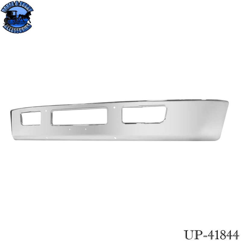 UP-41844 Front Bumper With Tow Hook Hole For 2016-2026 Ford F650/F750-Chrome