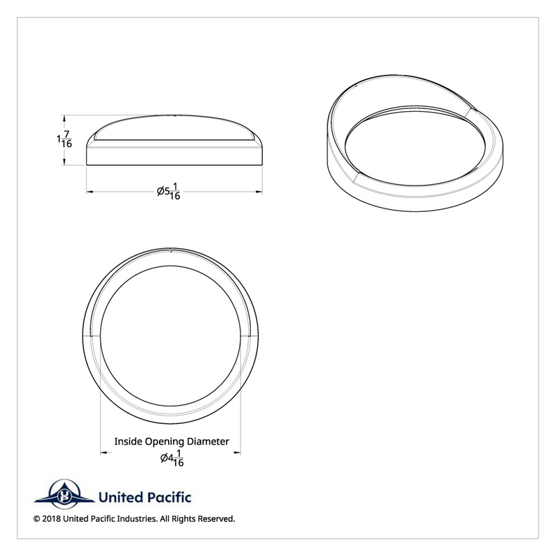Chrome Plastic Speed/Tachometer Gauge Bezel With Visor For 2000-2007 International 9900IX/9900I/9400I/9200I