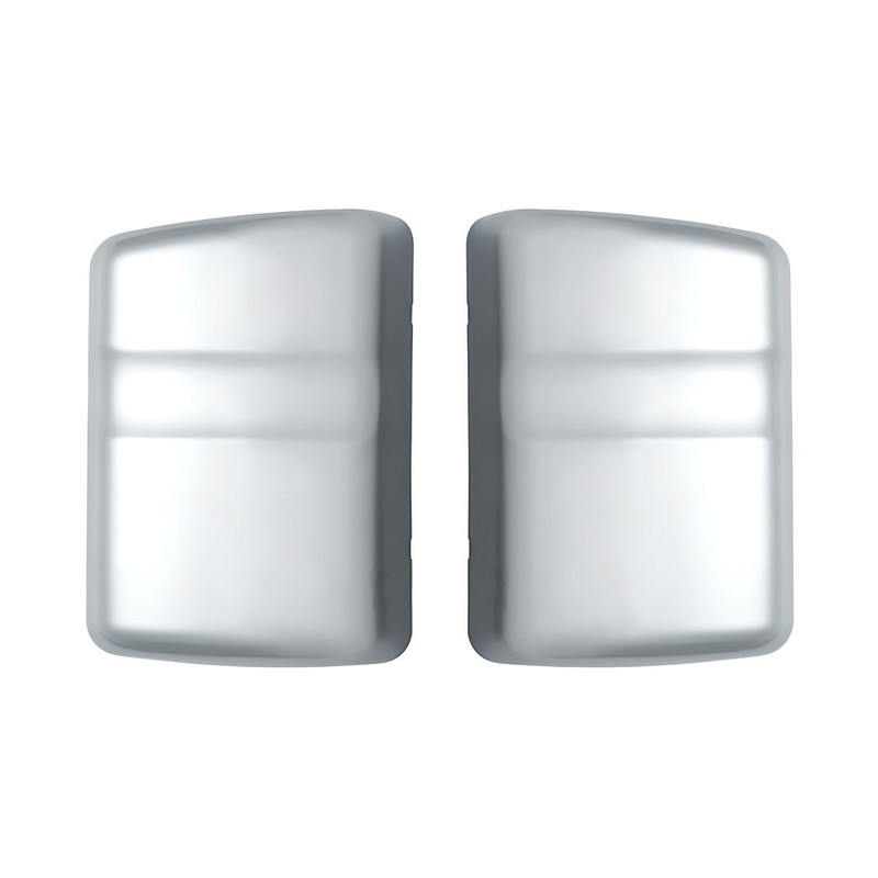 Chrome Plastic Bottom Mirror Post Covers For 2000-2010 International  9200I/9400I/9900I (Pair)