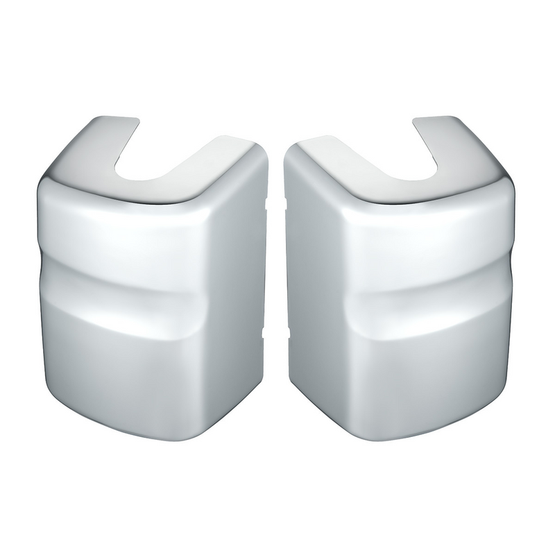 Chrome Plastic Bottom Mirror Post Covers For 2000-2010 International  9200I/9400I/9900I (Pair)