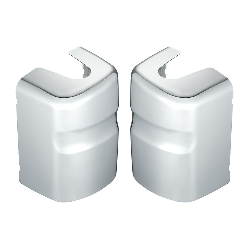 Chrome Plastic Bottom Mirror Post Covers For 2000-2010 International  9200I/9400I/9900I (Pair)