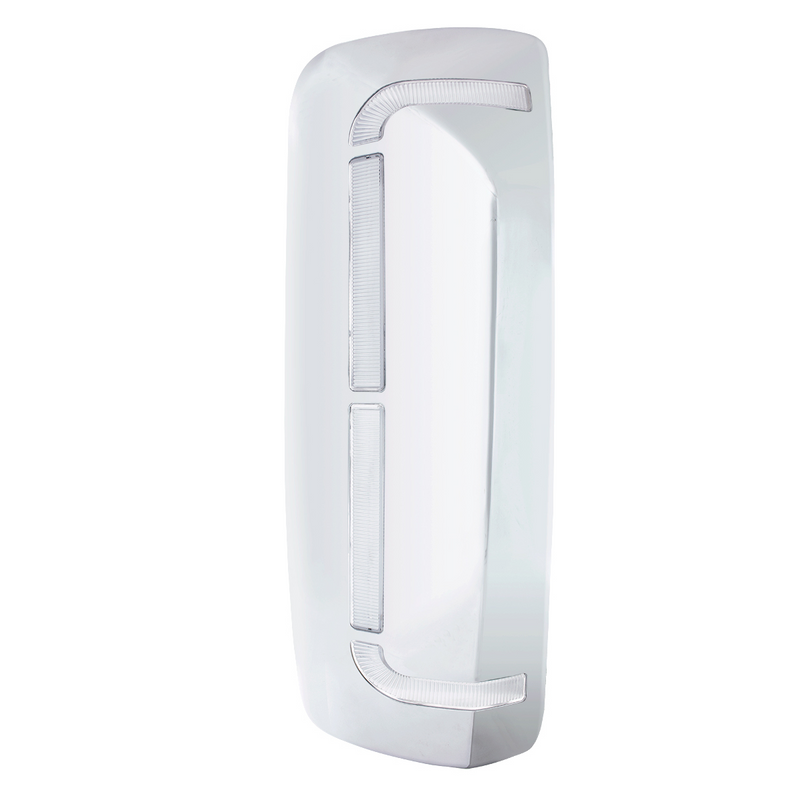 59 LED Chrome Mirror Cover With Sequential LED For 2012-2024 Volvo VNL - Passenger