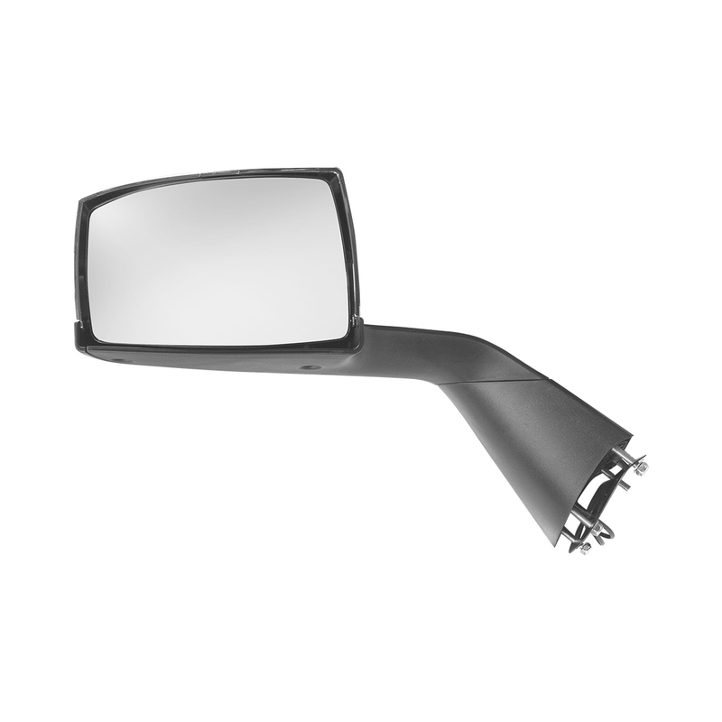 Chrome Hood Mirror Assembly With Sequential LED Turn Signal For 2018-2024 Volvo VNL - Driver
