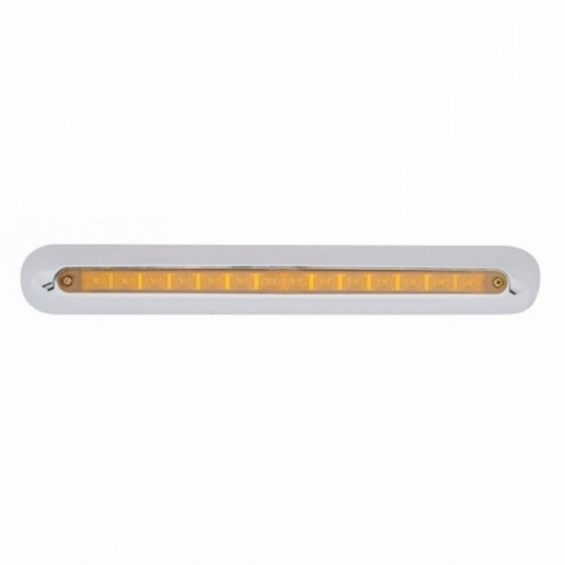 Freightliner 14 LED 12" Mirror Light Bar - Amber LED/Amber Lens