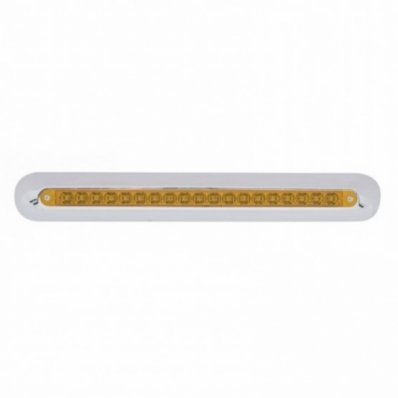 Freightliner 19 LED 12" Mirror Light Bar - Amber LED/Amber Lens