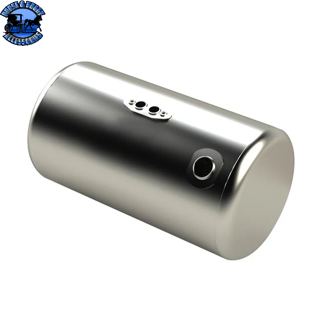 01-060015001 ESTfit Aluminum Fuel Tank 150 Gallon- 26 X 72 Inch- Rear Fill W/ Old Style Manifold For Peterbilt Driver's Side
