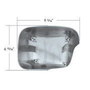 Chrome Plastic Hood Mirror Cover For 2018-2026 Freightliner Cascadia-Passenger