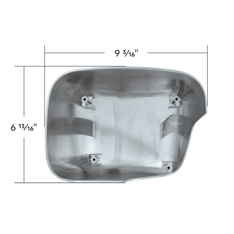 Chrome Plastic Hood Mirror Cover For 2018-2026 Freightliner Cascadia-Passenger