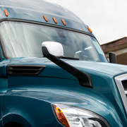 Chrome Plastic Hood Mirror Cover For 2018-2026 Freightliner Cascadia-Passenger
