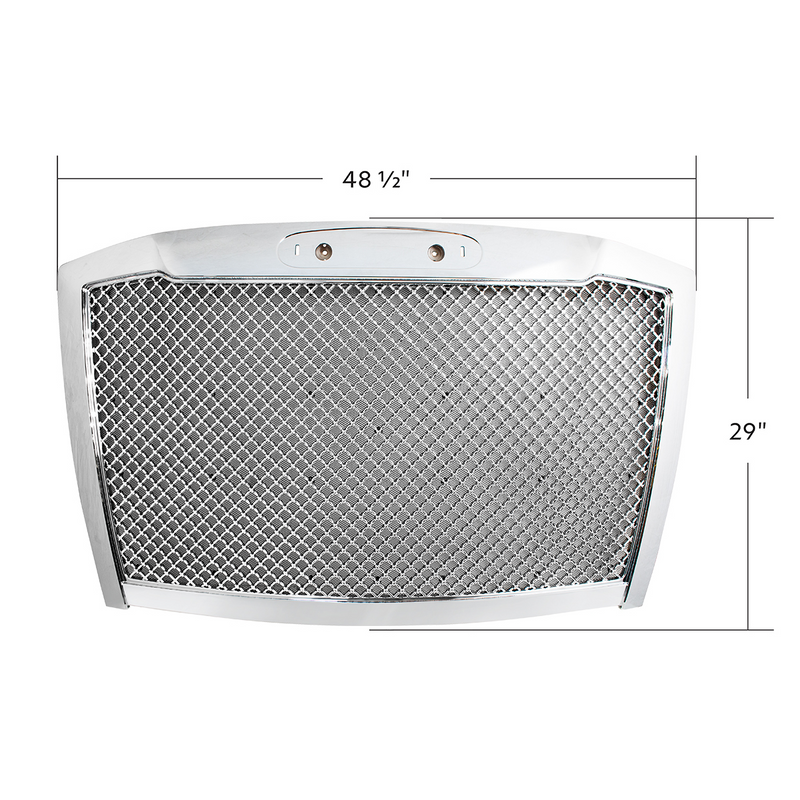 Mesh Grille For 2018-2024 Freightliner Cascadia-Chrome