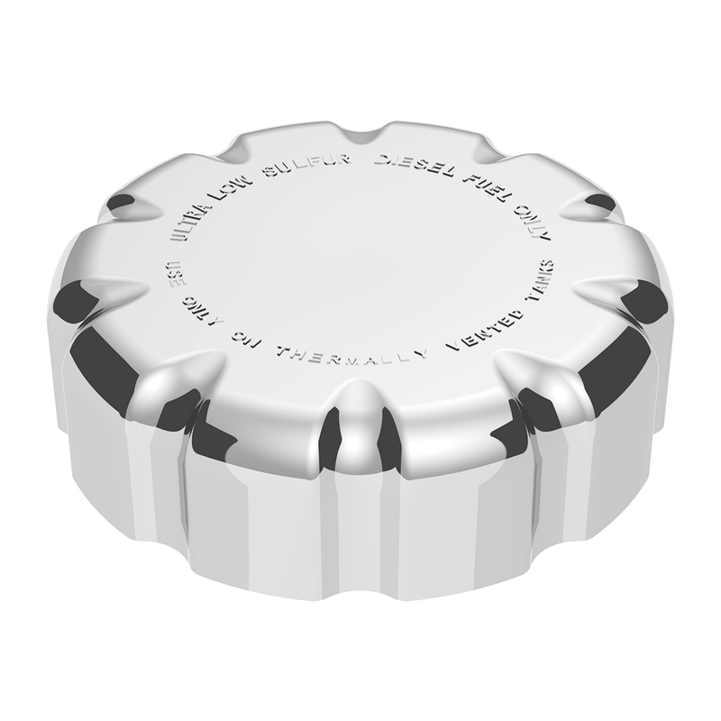 Chrome Plastic Fuel Cap Cover For Volvo - Non-Locking