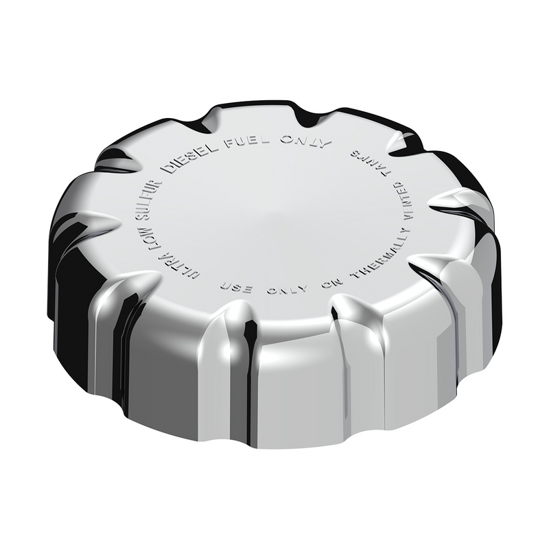 Chrome Plastic Fuel Cap Cover For Volvo - Non-Locking