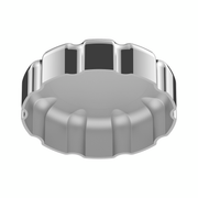 Chrome Plastic Fuel Cap Cover For Volvo - Non-Locking