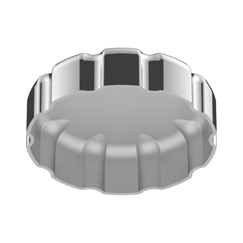 Chrome Plastic Fuel Cap Cover For Volvo - Non-Locking