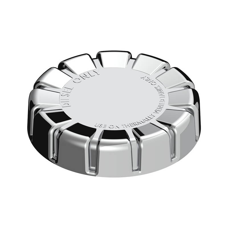 Chrome Plastic Fuel Cap Cover For Kenworth - Non-Locking