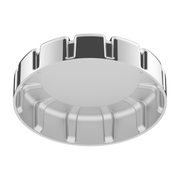 Chrome Plastic Fuel Cap Cover For Kenworth - Non-Locking