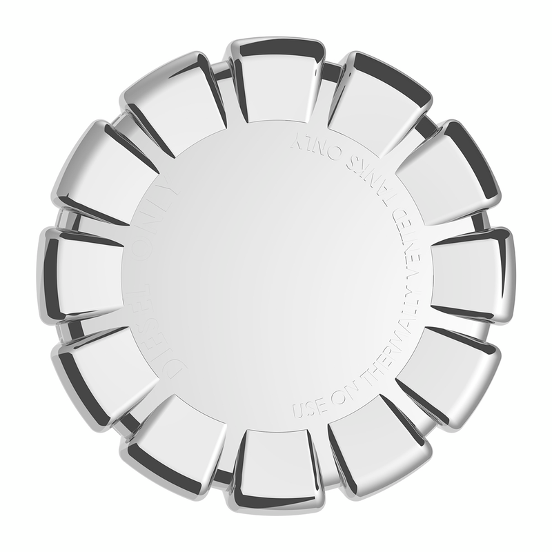 Chrome Plastic Fuel Cap Cover For Kenworth - Non-Locking
