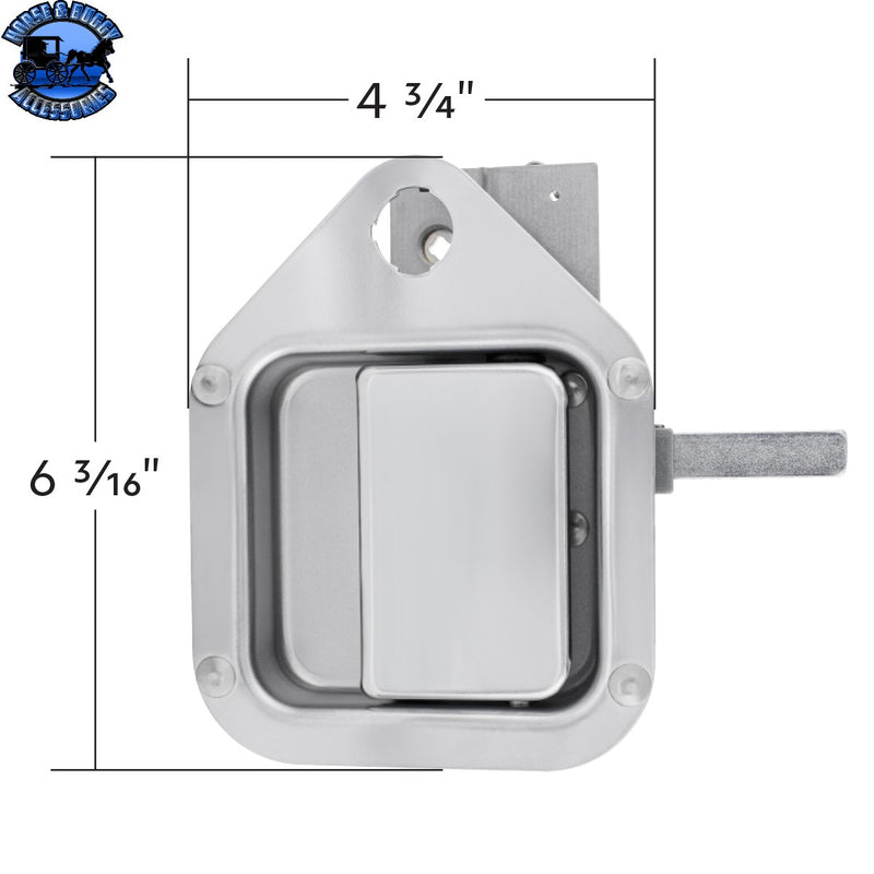 UP-42604B Exterior Sleeper Storage Door Handle For Kenworth W900/T800 (2004-2015), Long Striker - Driver (Bulk)