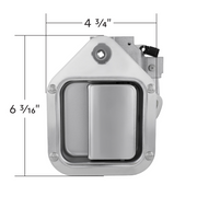 Chrome Exterior Handle For 1982-2006 Kenworth W900/T800/T600 - Driver (Bulk)