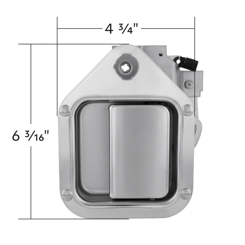 Chrome Exterior Handle For 1982-2006 Kenworth W900/T800/T600 - Driver (Bulk)