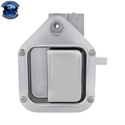 Exterior Sleeper Storage Door Handle For Kenworth W900/T800 (2004-2015), Short Striker (Choose Side) DOOR HANDLE Driver/Card Gray