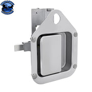 Exterior Sleeper Storage Door Handle For Kenworth W900/T800 (2004-2015), Short Striker (Choose Side) DOOR HANDLE Driver/Card,Passenger/Card,Passenger/Bulk Gray