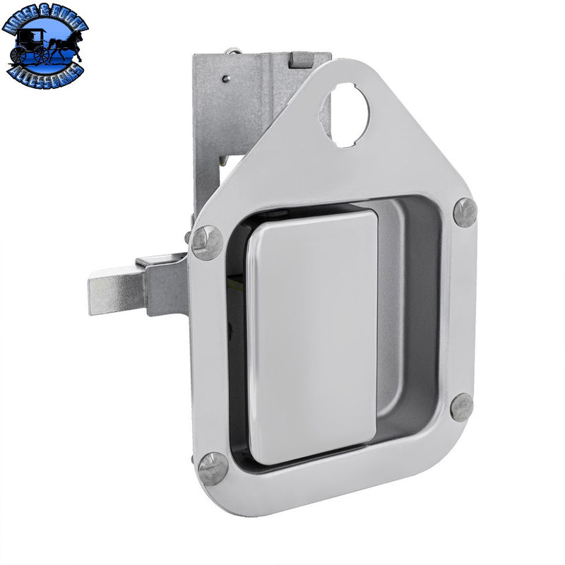 Exterior Sleeper Storage Door Handle For Kenworth W900/T800 (2004-2015), Short Striker (Choose Side) DOOR HANDLE Driver/Card,Passenger/Card,Passenger/Bulk Gray