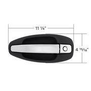 Chrome Exterior Handle For Kenworth T680/T880 (2013-2026) And W990 (2019-2026) - Driver (Bulk)
