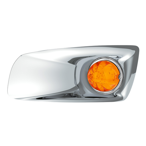 UP-42700 Fog Light Cover With 17 LED Watermelon Light For 2007-17 KW T660 (Driver) - Amber LED/ Amber Lens