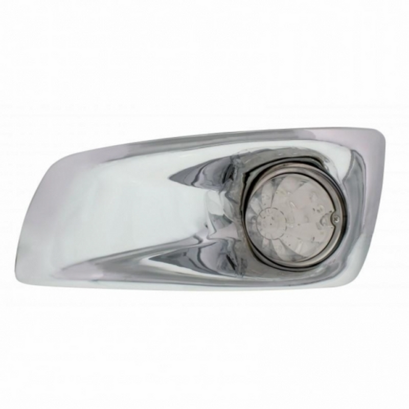 UP-42701 Fog Light Cover With 17 LED Watermelon Light For 2007-2017 KW T660 (Driver) - Amber LED/ Clear Lens
