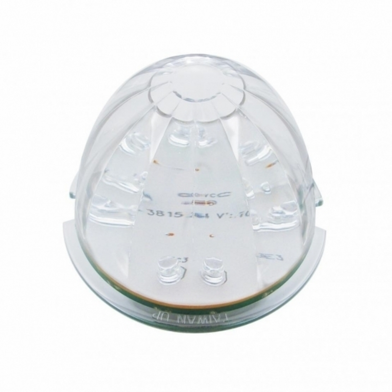 UP-42701 Fog Light Cover With 17 LED Watermelon Light For 2007-2017 KW T660 (Driver) - Amber LED/ Clear Lens