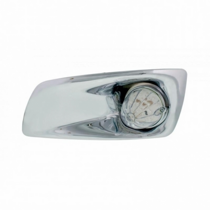 UP-42721 Fog Light Cover With 19 LED Watermelon Light For 2007-17 KW T660 (Driver) - Amber LED/ Clear Lens