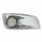 UP-42733 Fog Light Cover With 17 LED Watermelon Light For 2007-17 KW T660- Passenger -Amber LED/ Clear Lens
