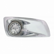 UP-42737 Fog Light Cover With 17 Amber LED Reflector Watermelon Lights For 2007-17 KW T660- Passenger -Clear Lens