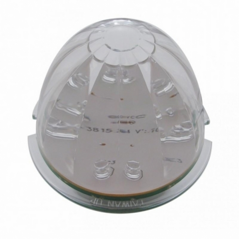 UP-42739 Fog Light Cover With 17 Amber LED Hi/Lo Watermelon Light For 2007-17 KW T660- Passenger -Clear Lens
