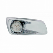 UP-42753 Fog Light Cover With 19 LED Watermelon Light For 2007-17 KW T660 (Passenger) - Amber LED/ Clear Lens