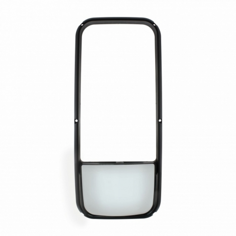 Marco de espejo Kenworth serie T600/T660/T800 con espejo convexo inferior - Calefactable