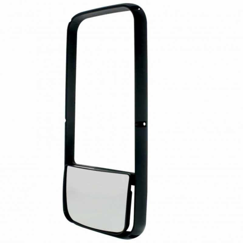 Marco de espejo Kenworth serie T600/T660/T800 con espejo convexo inferior - Calefactable