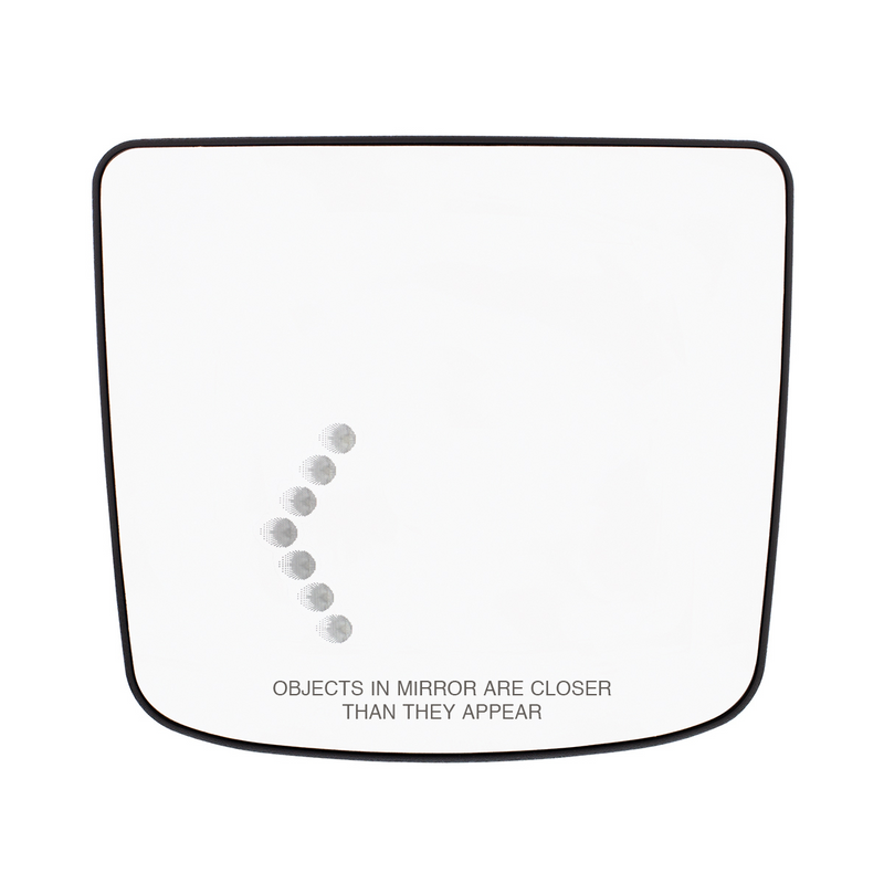 Heated Auxiliary Convex Mirror With LED Turn Signal For 2012-2017 Volvo VNL - Driver
