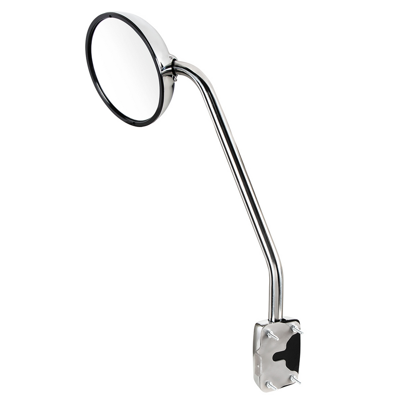Chrome Hood Mirror For Kenworth T680 - Driver